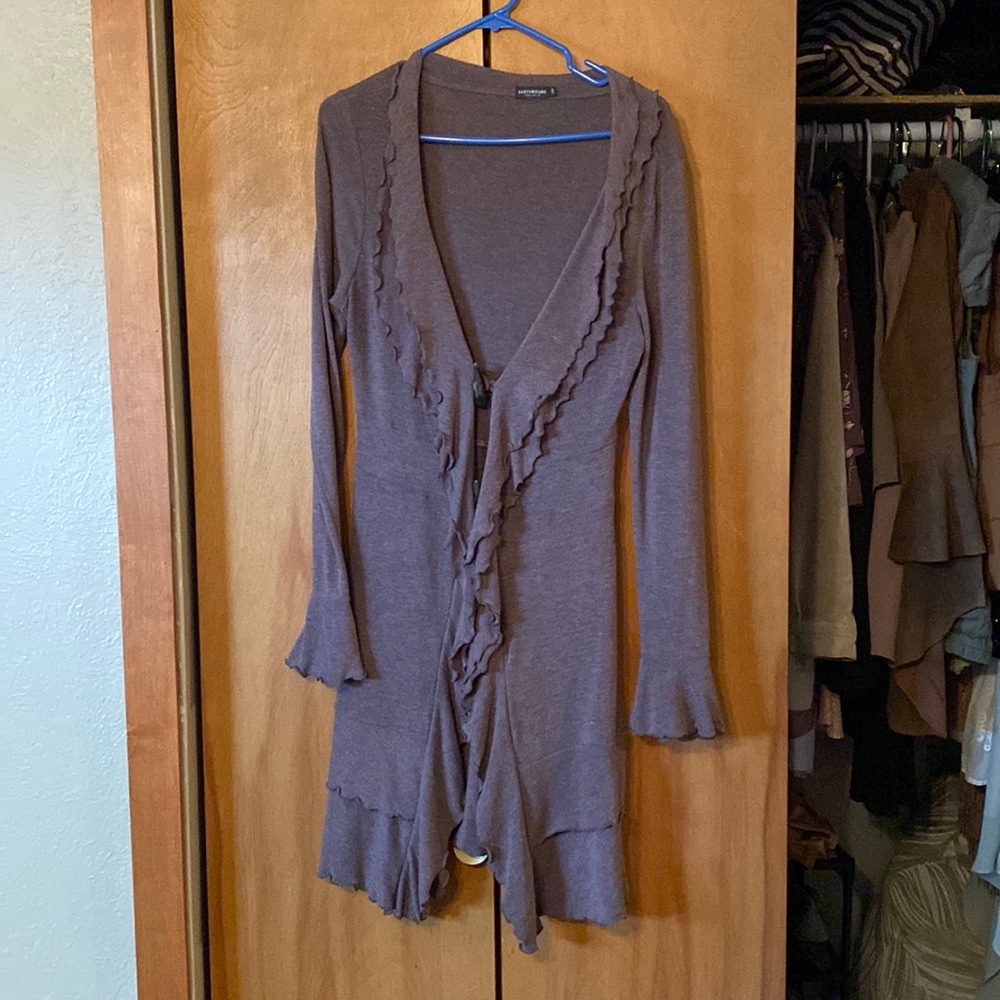 Brown cardigan
